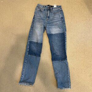 Hollister 2 Tone Mom Jeans